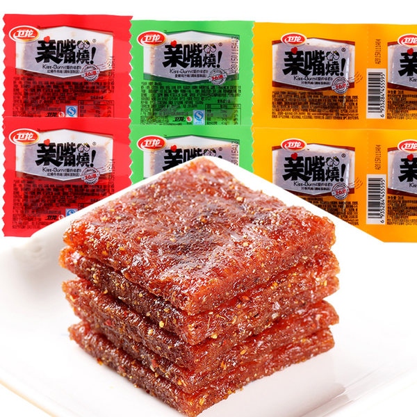 Assorted Three Flavors Qin Zui Shao Spicy Slice (30 Packs)WEI LONG Latiao