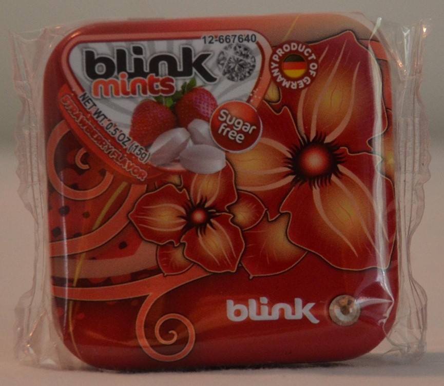 BLINK STRAWBERRY SUGAR FREE MINTS 15G 6 BOXES