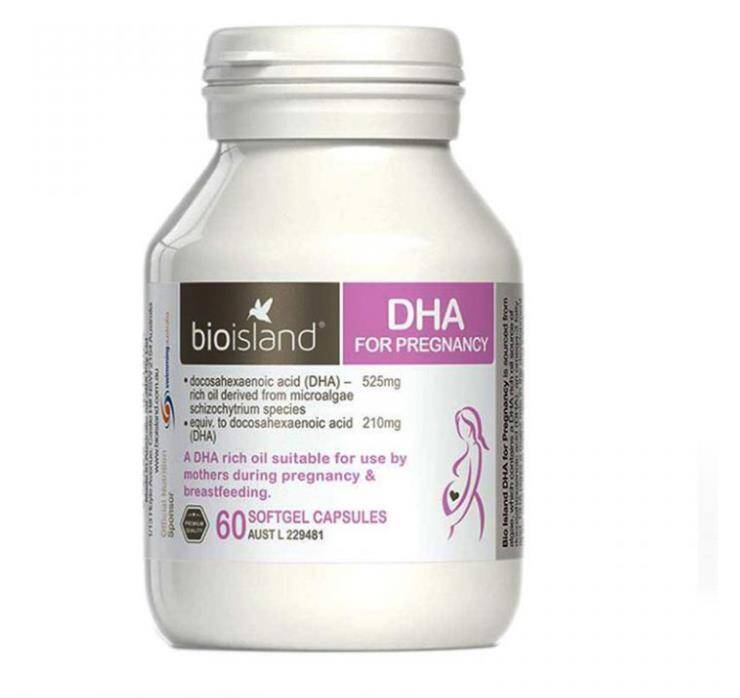 Bio Island DHA for Pregnancy 60 Softgel Capsules