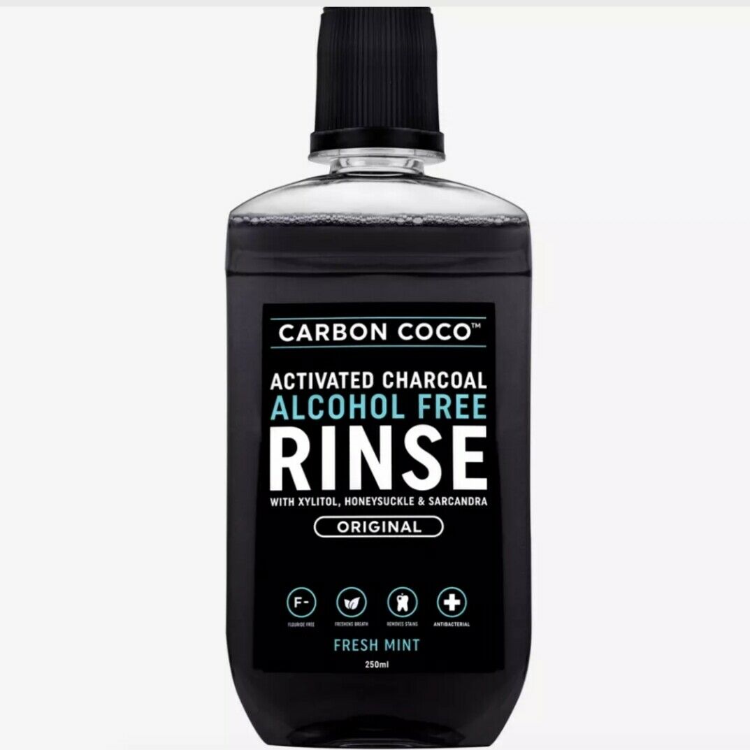 Carbon Coco Activated Charcoal Alcohol Free Rinse 250ml