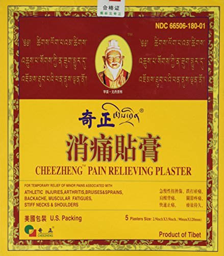 Cheezheng Pain Relieving Plaster (5 plasters, 2.9 in x 3.9 in) - 3 boxes