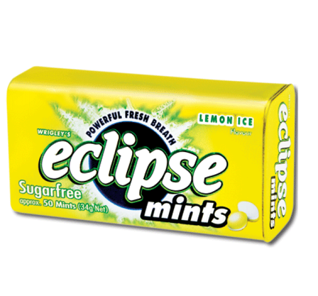 Eclipse Sugar Free Gum Lemon Ice Pack of 8