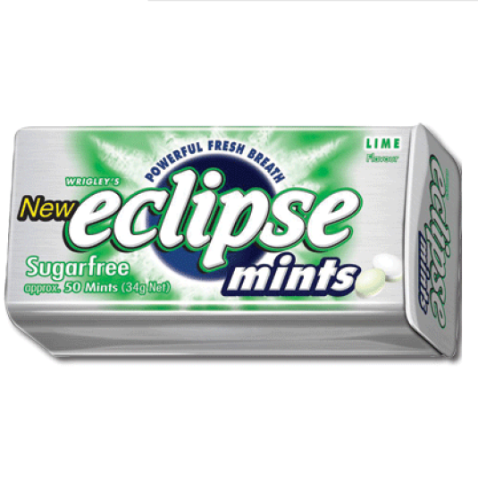 Eclipse Sugar Free Gum Lime Pack of 8