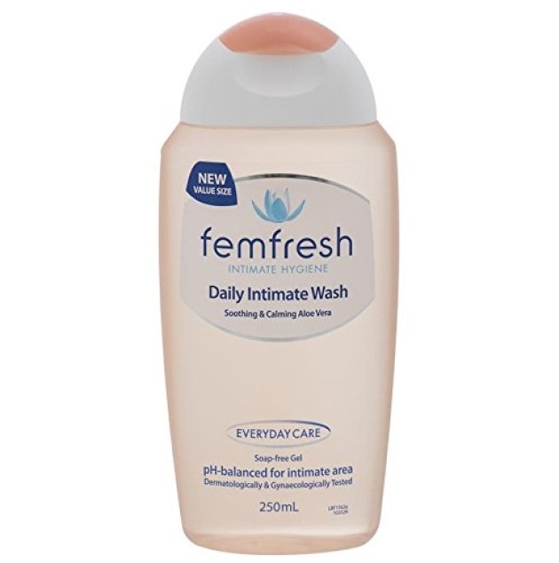 Femfresh Daily Wash everyday care soothing calming aloe vera 250ml