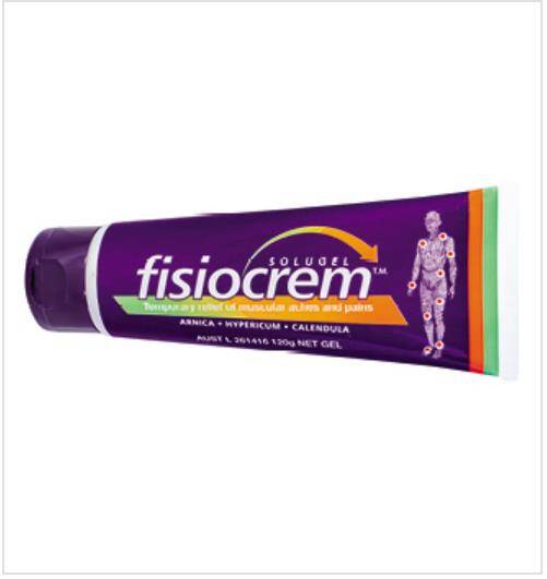 Fisiocrem  Muscle and joint aches pains massage Solution bumps bruises Gel Relief of muscle joints pain Back pain relief cream 120g