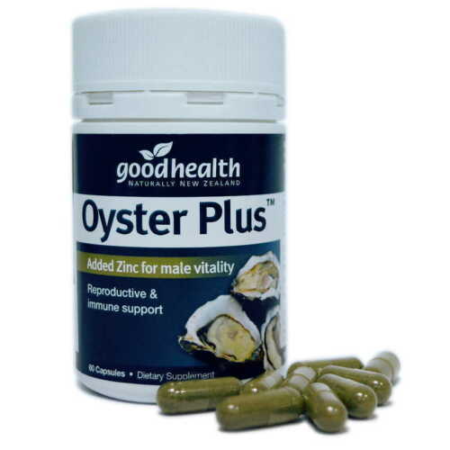 Goodhealth Zinc Plus Oyster Extract 60 capsules imported from New Zealand