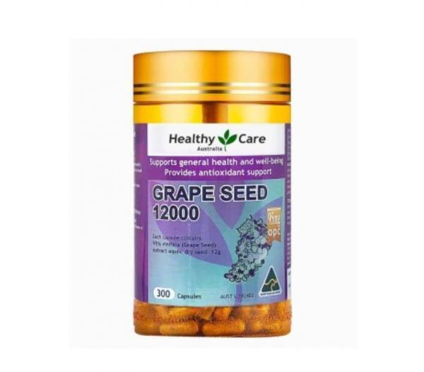 2Bottles Healthy Care Grape Seed Extract 12000mg 300 Capsules