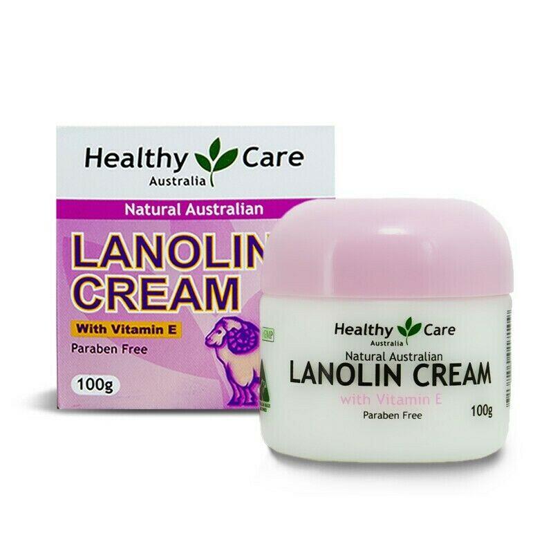 Healthy Care Natural Lanolin and  Vitamin E Cream 100g