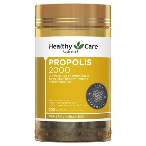 2Bottles Healthy Care Propolis 2000mg 200 Capsules