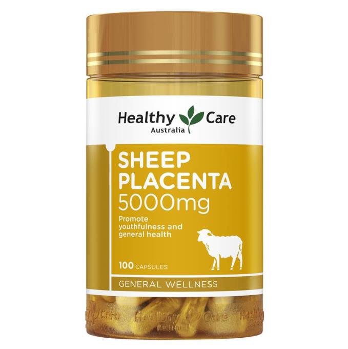 Healthy Care Sheep Placenta 5000mg 100 Capsules
