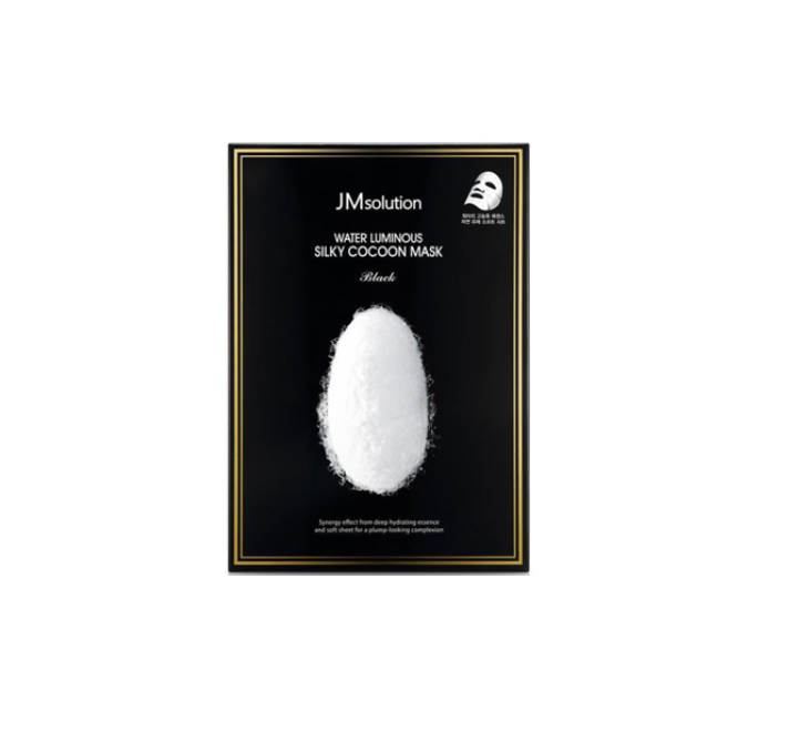 2Bottles JMsolution Water Luminuous Silky Cocoon Black Mask 45g x 10pcs