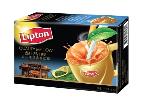 LIPTON Quality Mellow Milk Tea Taiwanese Style Oolong Flavor  19g X 10 sachets