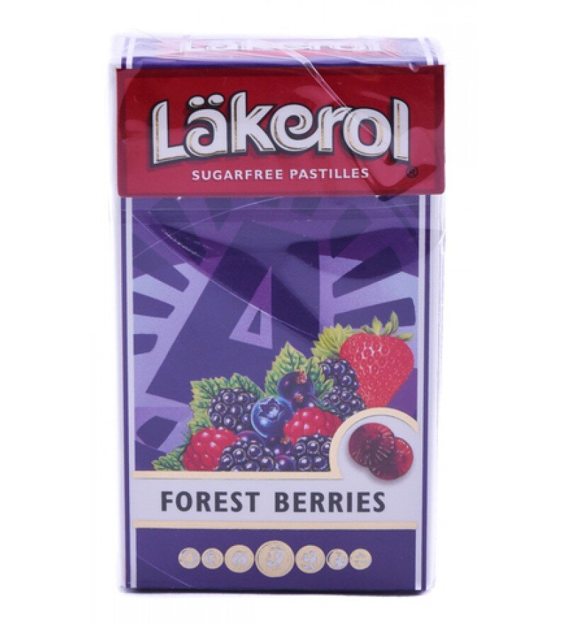 Lakerol Sugarfree Pastilles Forest Berries Candy x 5pcs