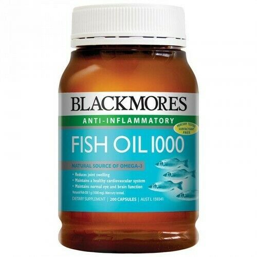 2 Bottles Blackmores  Odourless Fish Oil 1000mg200 Capsules