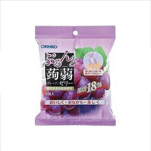 Orihiro Puru do and konnyaku jelly grape (20gX6 pieces) X6 bags