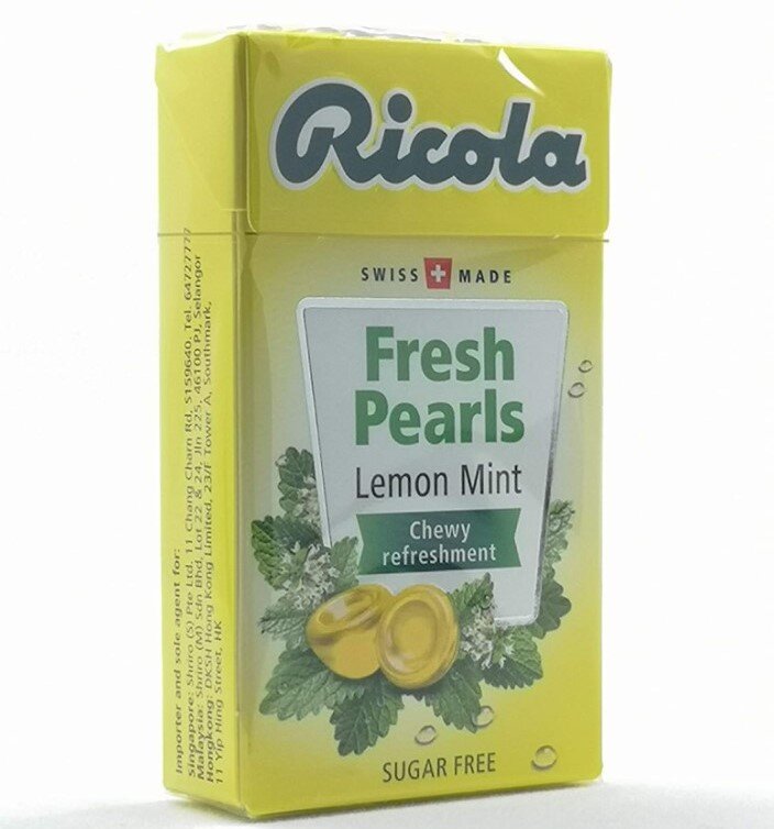 Ricola Herbal Sugar Free Lemon Fresh Mints  Pack of 12