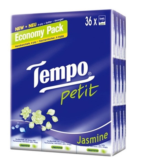 Tempo Pocket Tissues Jasmine Petit 36pcs