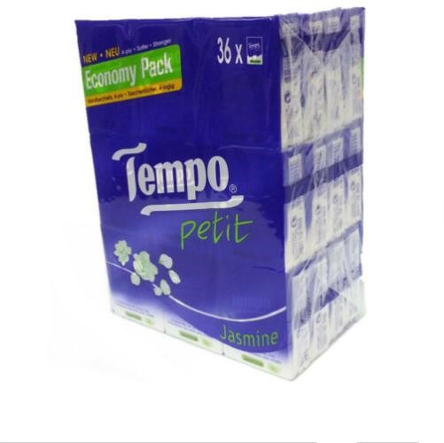 Tempo Pocket Tissues x 36pcs Jasmine Petit Pack of 2