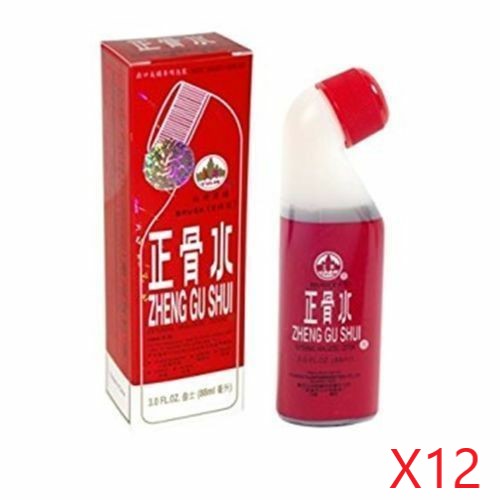 Zheng Gu Shui External Analgesic - Applicator bottle (roll-on/brush) - 12 bottles x 3.0 Fl. Oz. (88 ml)
