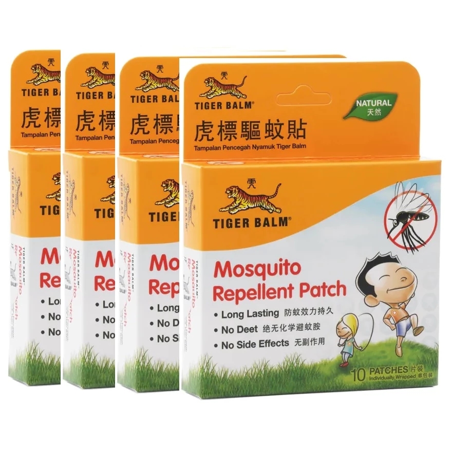 Tiger Balm Mosquito Repellent Patch, 10ct Pack of 4