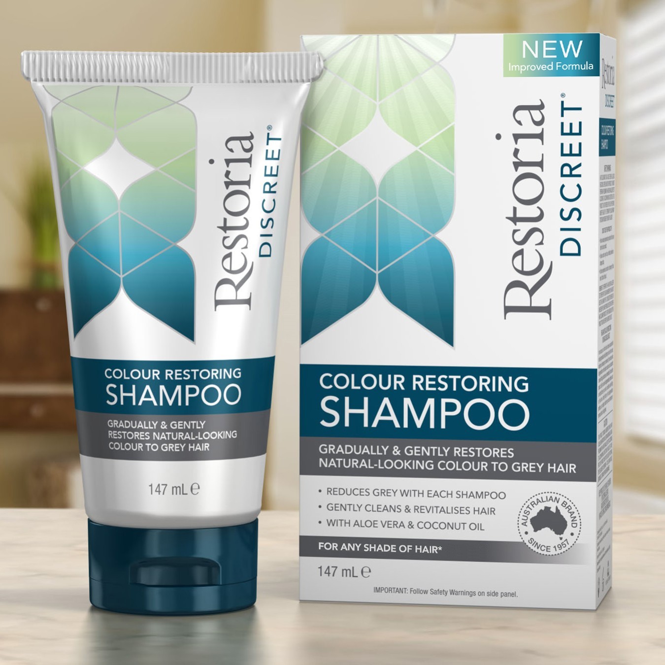 Restoria Discreet  Colour Restoring Shampoo 147ml  Pack of 2